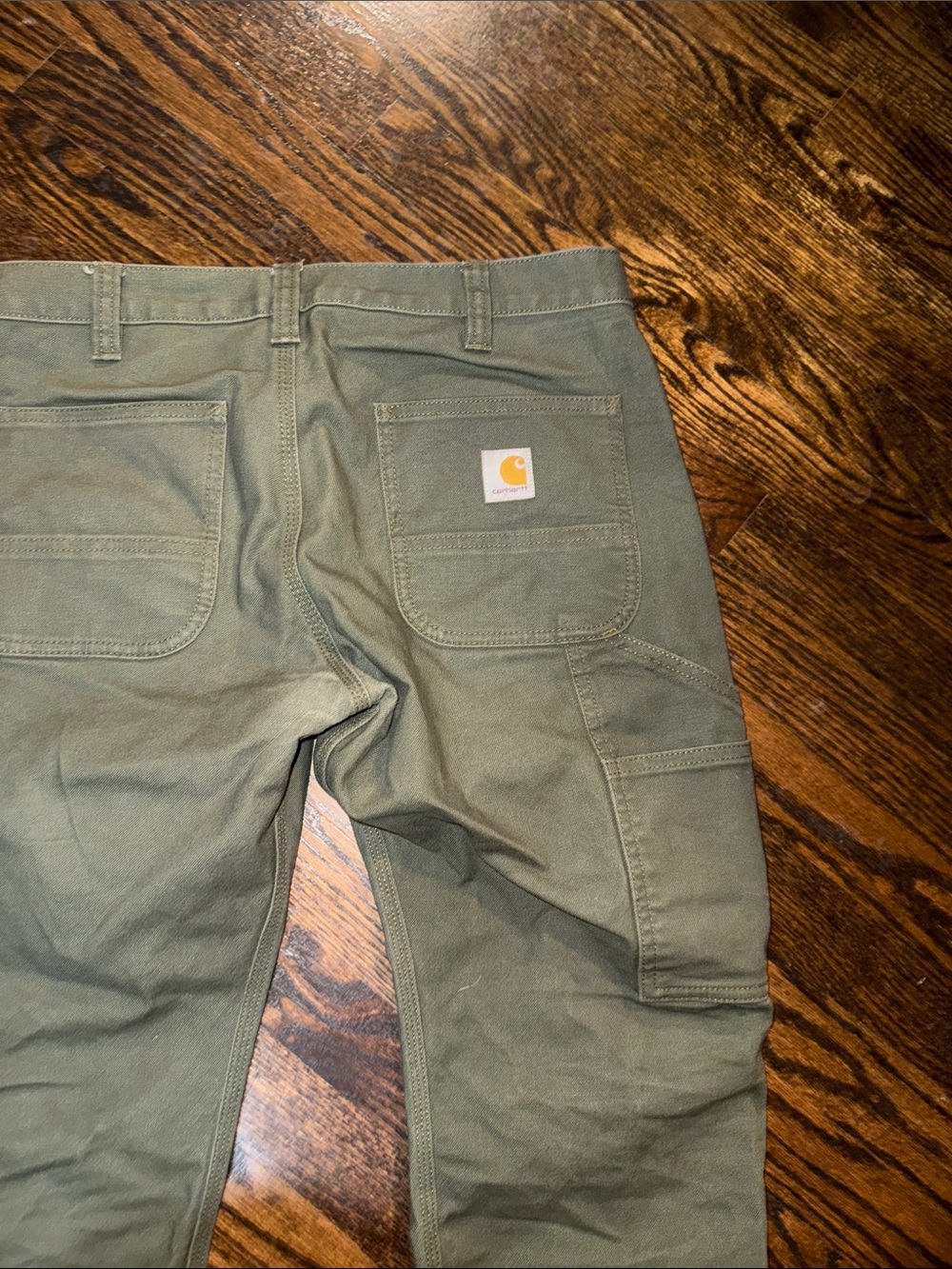 Carhartt Men’s Relaxed Straight Canvas Utility Carpenter Pants Moss Green 30x30